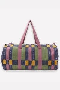 Anchal Lattice Canvas Duffle Bag