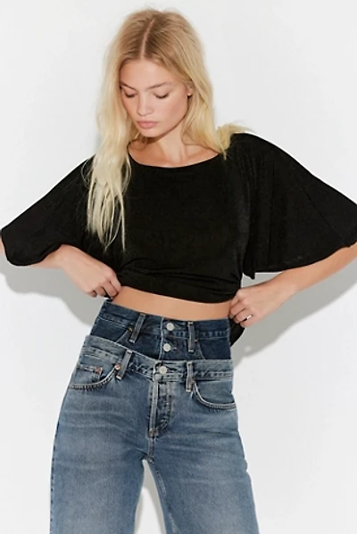 Dolan Flutter Sleeve Top