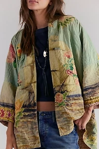 Magnolia Pearl Ocean Rose Quilted Jacket