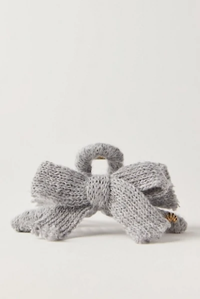 Lele Sadoughi Cable Knit Bow Claw Clip