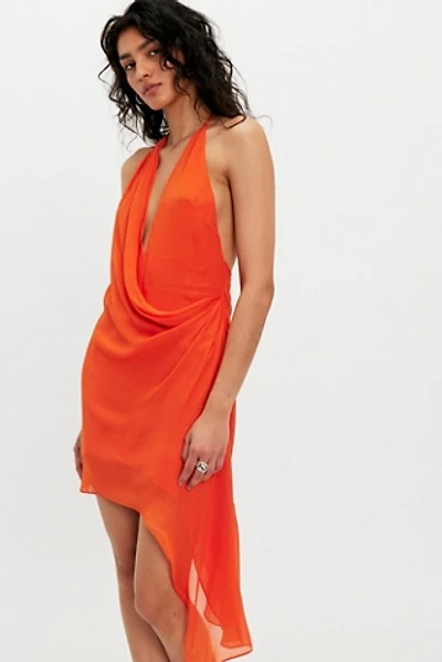 bec and bridge orange mini dress Bec & Bridge Jessi Open-Back Mini Dress In Red - 61% Off