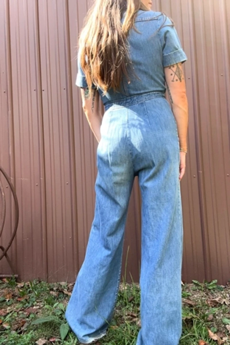 Vintage 1970s Denim Jumpsuit Selected by Grievous Angel Vintage
