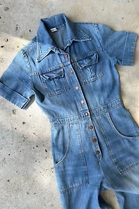 Vintage 1970s Denim Jumpsuit Selected by Grievous Angel Vintage