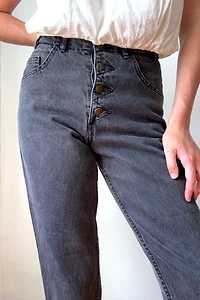 1980s Black Guess Denim Pants Selected by Grievous Angel Vintage