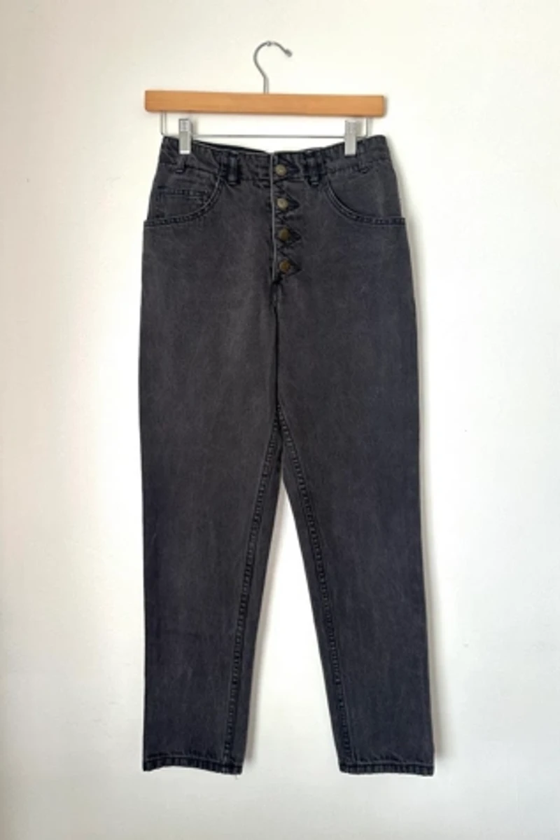 1980s Black Guess Denim Pants Selected by Grievous Angel Vintage