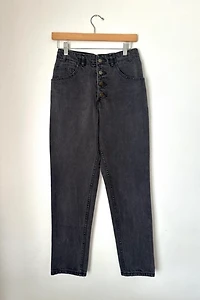 1980s Black Guess Denim Pants Selected by Grievous Angel Vintage