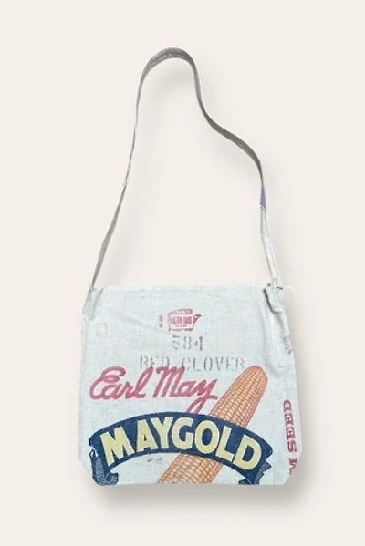 Vintage 1940's Seed Sack Reconstructed Maygold Bag Selected By Afterlife Boutique