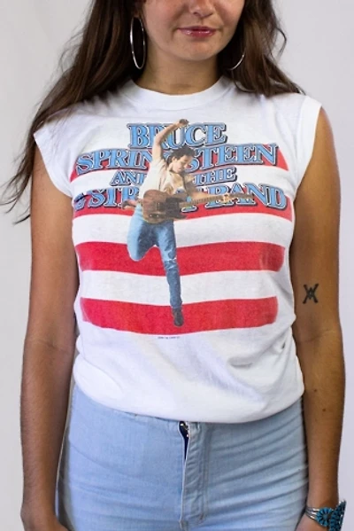 Vintage 1984/85 Bruce Springsteen Born in the USA Concert Muscle T Shirt Selected by Black Shag Vintage
