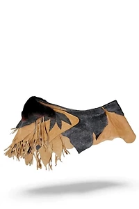 1980's Artisan Mixed Media Belt Selected by Garbage Soup