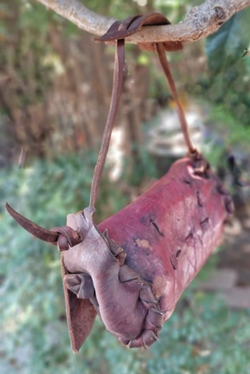 Handcrafted Leather Baguette Bag Selected by Garbage Soup