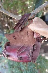 Handcrafted Leather Baguette Bag Selected by Garbage Soup