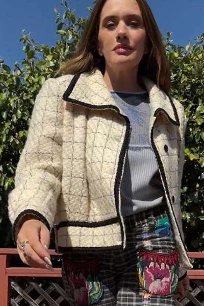 Vintage Ungaro Solo Donna Plaid Blouson Jacket Selected by Personal Choice