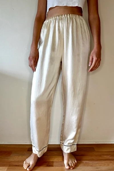 Cream Silk Vintage Lounge Pants Selected by Picky Jane