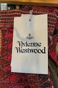 Vivienne Westwood Edith Red Knit Arm Warmers Selected by The Curatorial Dept.