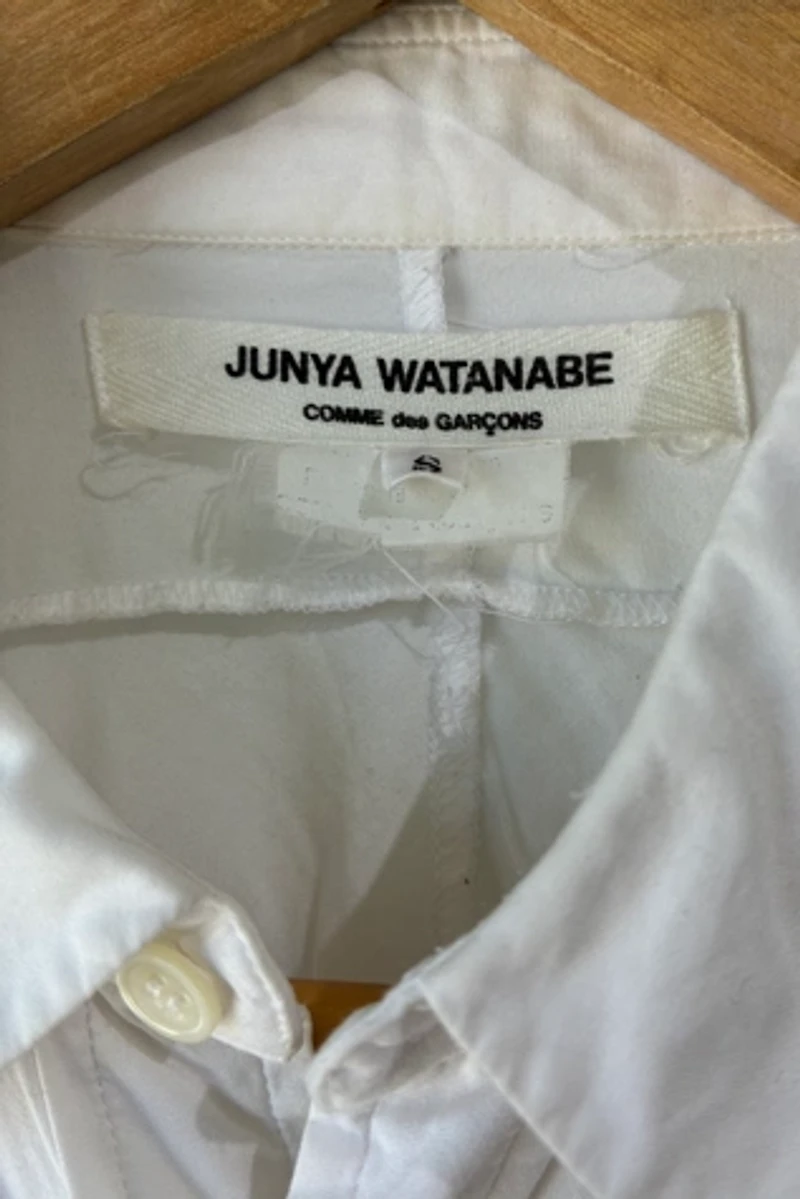 Junya Watanabe White Bubble Hem Shirt Selected by The Curatorial Dept.