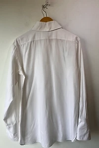 Chanel White Yoked French Cuff Tuxedo Shirt Selected by The Curatorial Dept