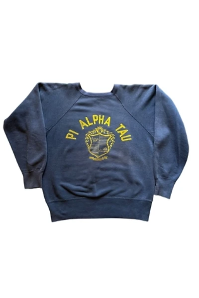 Vintage 1960s Pi Alpha Tau Fraternity Sweatshirt Selected By Vintage Warrior