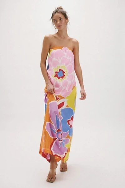 BHLDN Mia Strapless Satin Column Maxi Dress | Hawthorn Mall BHLDN Mia Strapless Satin Column Maxi Dress | Hawthorn Mall