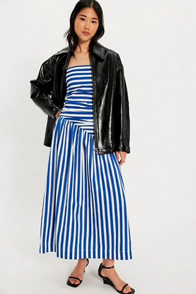 S/W/F Ruched Bodice Midi Dress