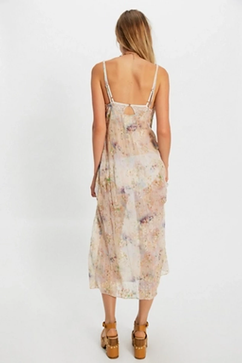 Anna Sui Oasis Bloom Midi Slip Dress