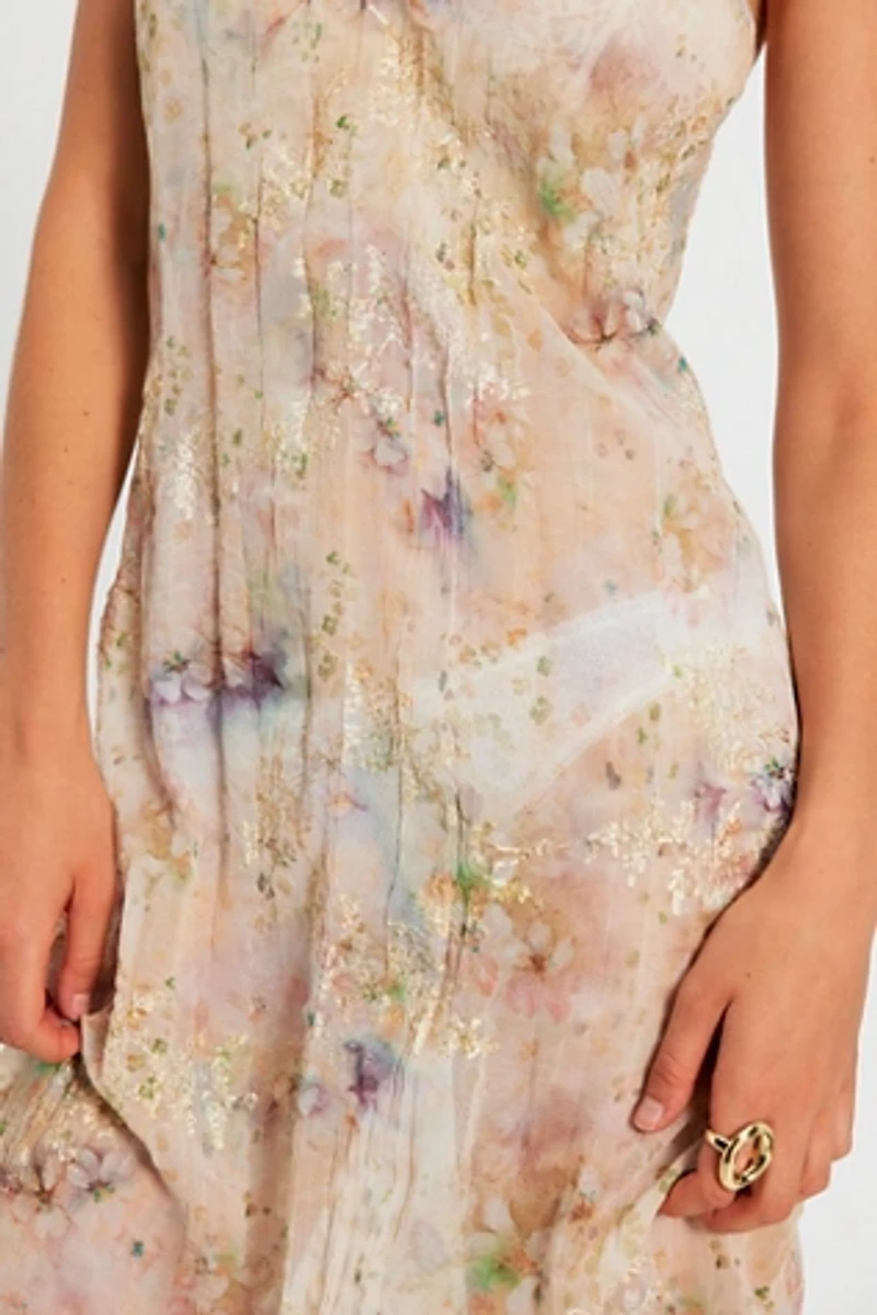 Anna Sui Oasis Bloom Midi Slip Dress