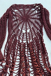 Spiderweb Crochet Duster Selected by Wax Plant