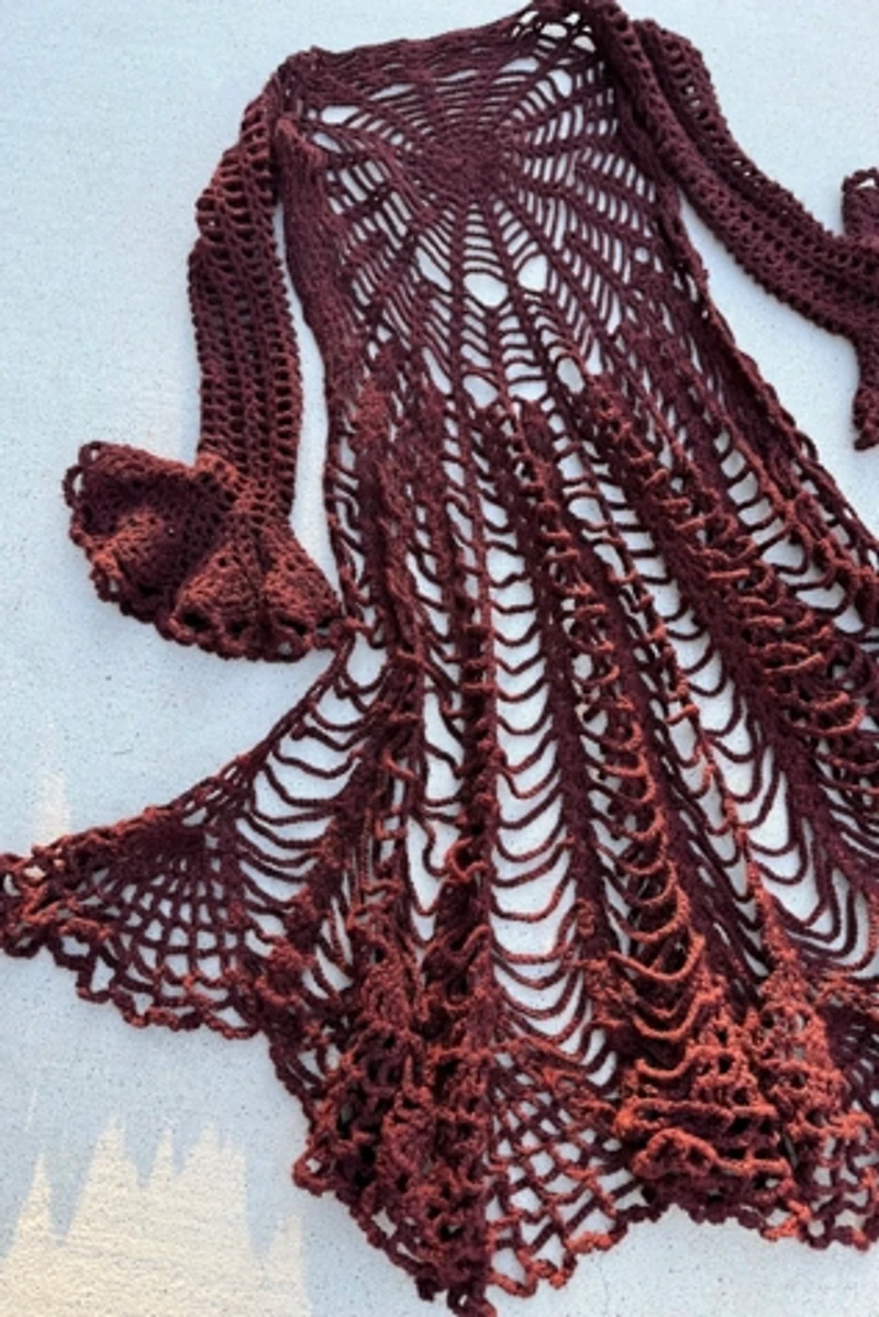 Spiderweb Crochet Duster Selected by Wax Plant