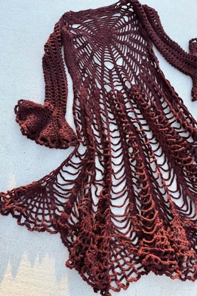 Spiderweb Crochet Duster Selected by Wax Plant