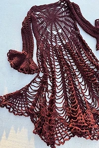 Spiderweb Crochet Duster Selected by Wax Plant