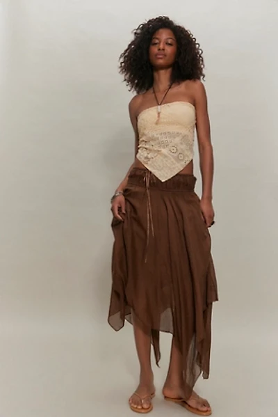 FP One Kaia Solid Asymmetrical Skirt