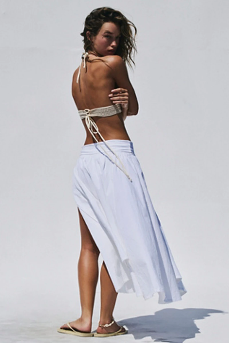 Monae Convertible Cotton Midi Skirt