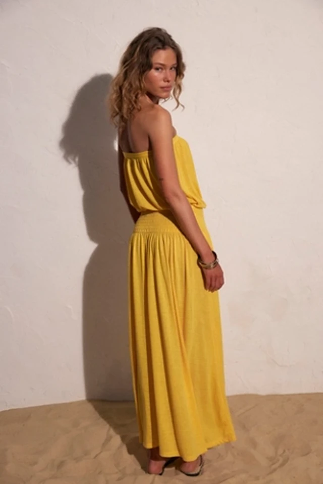 knit cream maxi dress SER.O.YA Women's Reye Knit Maxi Dress - Eggshell Coastline