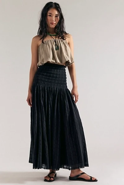 Raven Solid Convertible Maxi Skirt