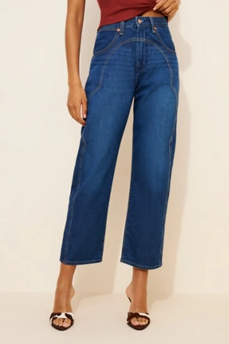 Wrangler Sleek Barrel-Leg Jeans