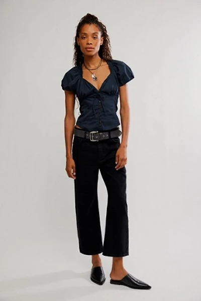Short Puff Sleeve Blouse