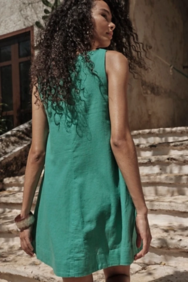 lovaan mathilda linen mini dress Lovaan Mathilda Linen Mini Dress