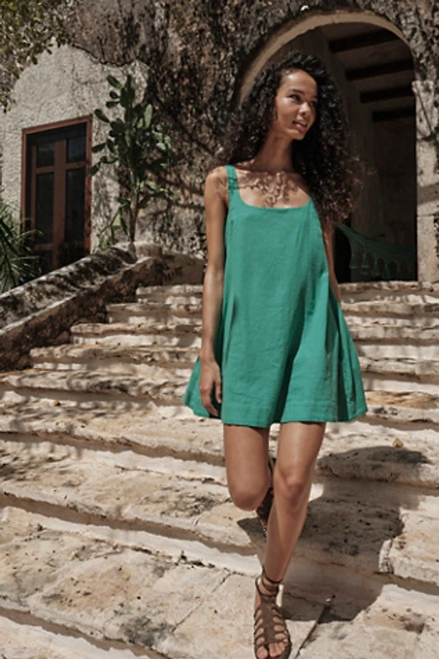 lovaan mathilda linen mini dress Lovaan Mathilda Linen Mini Dress