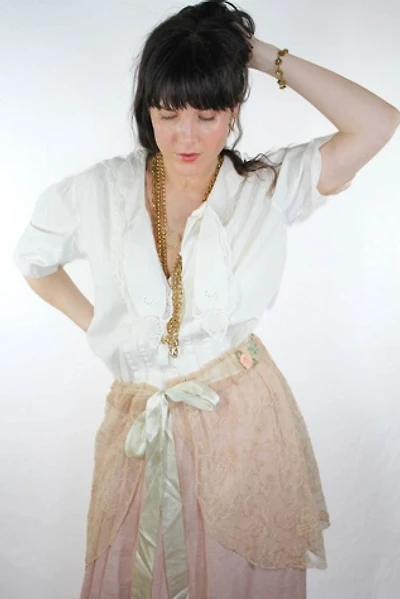 1920s Antique Lace Intimates Layering Skirt Selected By Moons + Junes Vintage