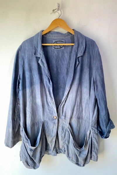 69 Blue Ombrè Linen Blazer Selected by The Curatorial Dept.