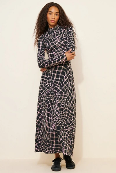 Untitled Motion Speculus Mock Neck Midi Dress