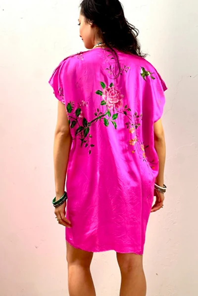Anna Corinna Reworked Vintage Hand Embroidered Blush Smock Dress | Pacific City Anna Corinna Reworked Vintage Hand Embroidered Blush Smock Dress | Pacific City