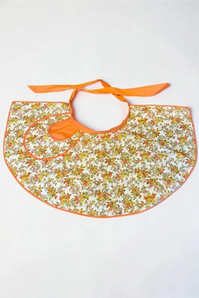 1950s Floral Feather Print Apron Selected by Personal Choice