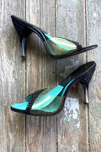 1950s Joseph LaRose Black Suede and Jeweled Springolators Selected by Cherry
