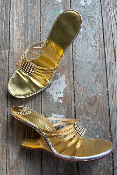1950s Deadstock Joseph LaRose Gold and Rhinestone Boomerangs Selected by Cherry