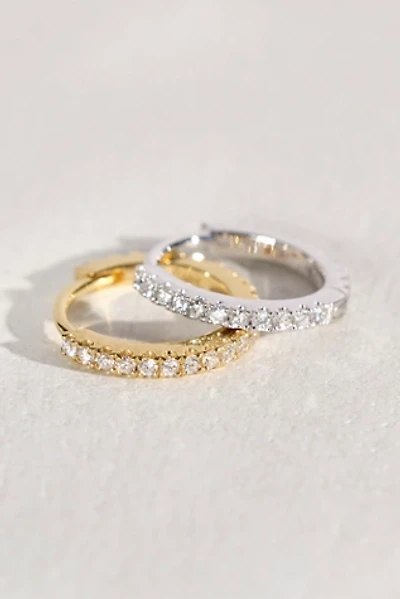 Maria Tash 8mm Diamond Eternity Hoop Earring