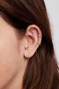 Maria Tash 8mm Diamond Eternity Hoop Earring