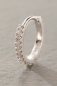 Maria Tash 8mm Diamond Eternity Hoop Earring