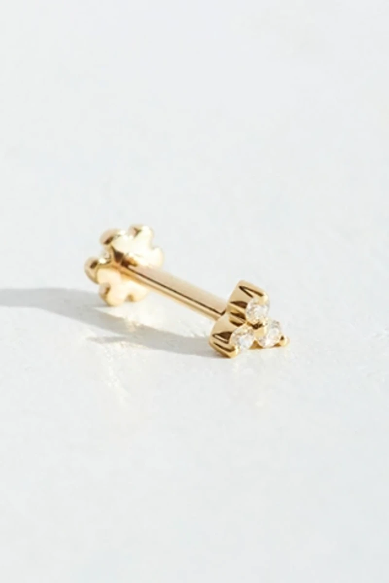 Diamond Trinity Threader Earring