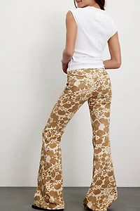 We The Free Penny Pull-On Printed Flare Jeans