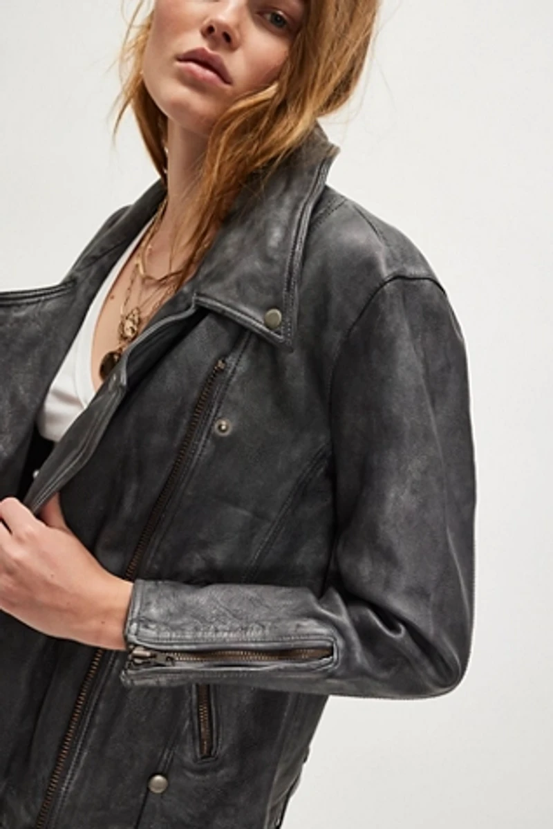 We The Free Jealousy Leather Moto Jacket